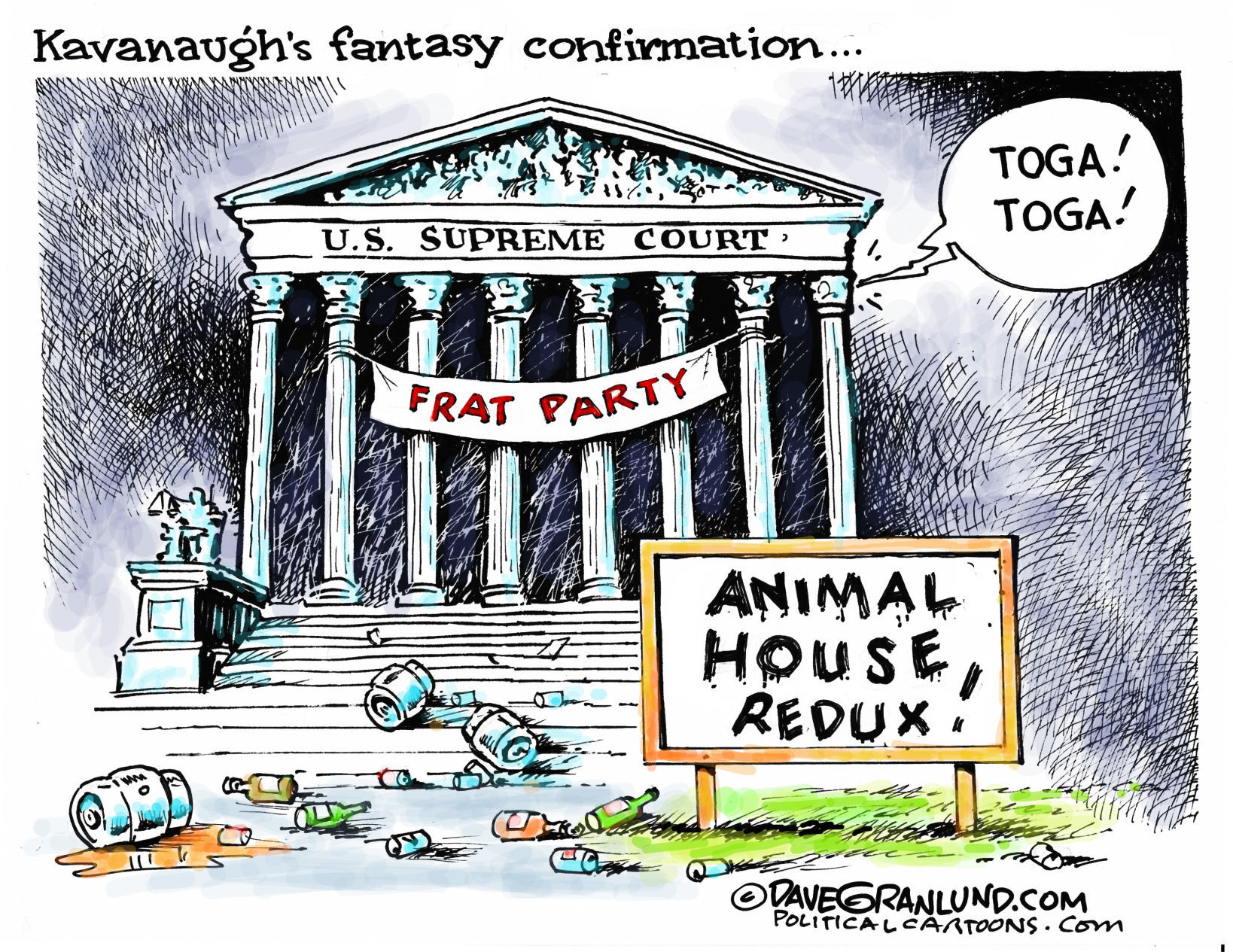 Kavanaugh confirmation cartoon